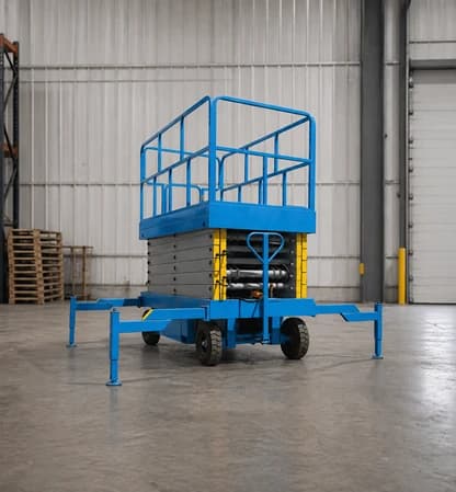 Manually Towable Electric Battery Scissor Lift